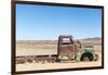 A Rusty Abandoned Car in the Desert Near Aus in Southern Namibia, Africa-Alex Treadway-Framed Photographic Print