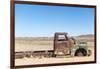 A Rusty Abandoned Car in the Desert Near Aus in Southern Namibia, Africa-Alex Treadway-Framed Photographic Print