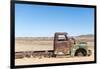 A Rusty Abandoned Car in the Desert Near Aus in Southern Namibia, Africa-Alex Treadway-Framed Photographic Print