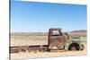 A Rusty Abandoned Car in the Desert Near Aus in Southern Namibia, Africa-Alex Treadway-Stretched Canvas