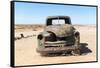 A Rusty Abandoned Car in the Desert Near Aus in Southern Namibia, Africa-Alex Treadway-Framed Stretched Canvas