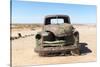 A Rusty Abandoned Car in the Desert Near Aus in Southern Namibia, Africa-Alex Treadway-Stretched Canvas