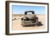 A Rusty Abandoned Car in the Desert Near Aus in Southern Namibia, Africa-Alex Treadway-Framed Photographic Print