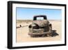 A Rusty Abandoned Car in the Desert Near Aus in Southern Namibia, Africa-Alex Treadway-Framed Photographic Print