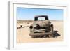 A Rusty Abandoned Car in the Desert Near Aus in Southern Namibia, Africa-Alex Treadway-Framed Photographic Print