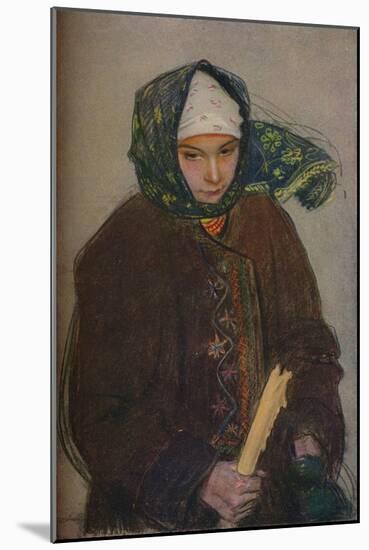 'A Ruthenian Peasant Girl', c1907-Theodor Axentowicz-Mounted Giclee Print