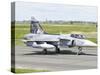 A Saab JAS-39 Gripen of the Czech Air Force on the Flight Line at Cambrai Air Base, France-Stocktrek Images-Stretched Canvas