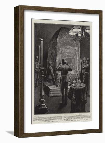 A Sacred Duty for Mahomedan Police, Guarding the Holy Carpet at Cairo-Alexander Stuart Boyd-Framed Giclee Print