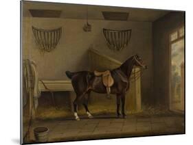 A saddled Bay Hunter in a stable, 1819-Thomas Weaver-Mounted Giclee Print