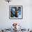 A Saffron Finch, Sicalis Flaveola, Sits on a Branch in Ubatuba, Brazil-Alex Saberi-Framed Photographic Print displayed on a wall