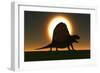 A Sail-Backed Dimetrodon from Earth's Permian Period of Time-null-Framed Art Print