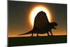 A Sail-Backed Dimetrodon from Earth's Permian Period of Time-null-Mounted Art Print