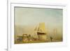 A Sail Boat at Rouen-J. M. W. Turner-Framed Giclee Print