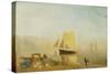 A Sail Boat at Rouen-J. M. W. Turner-Stretched Canvas