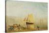A Sail Boat at Rouen-J. M. W. Turner-Stretched Canvas