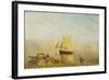 A Sail Boat at Rouen-J. M. W. Turner-Framed Giclee Print