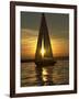 A Sailboat Heads Back to its Mooring-null-Framed Photographic Print