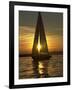 A Sailboat Heads Back to its Mooring-null-Framed Photographic Print