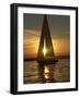 A Sailboat Heads Back to its Mooring-null-Framed Photographic Print