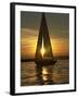 A Sailboat Heads Back to its Mooring-null-Framed Photographic Print