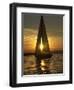 A Sailboat Heads Back to its Mooring-null-Framed Photographic Print