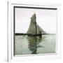 A Sailboat on the Sund, Denmark-Leon, Levy et Fils-Framed Photographic Print