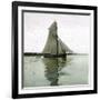 A Sailboat on the Sund, Denmark-Leon, Levy et Fils-Framed Photographic Print