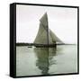 A Sailboat on the Sund, Denmark-Leon, Levy et Fils-Framed Stretched Canvas