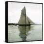 A Sailboat on the Sund, Denmark-Leon, Levy et Fils-Framed Stretched Canvas