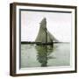 A Sailboat on the Sund, Denmark-Leon, Levy et Fils-Framed Photographic Print