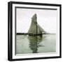 A Sailboat on the Sund, Denmark-Leon, Levy et Fils-Framed Photographic Print