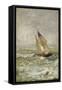 A Sailing Boat in a Choppy Sea-Mose Bianchi-Framed Stretched Canvas