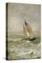 A Sailing Boat in a Choppy Sea-Mose Bianchi-Stretched Canvas