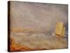 A Sailing Boat off Deal, C.1835 (Oil on Millboard)-Joseph Mallord William Turner-Stretched Canvas