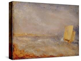 A Sailing Boat off Deal, C.1835 (Oil on Millboard)-Joseph Mallord William Turner-Stretched Canvas