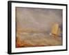 A Sailing Boat off Deal, C.1835 (Oil on Millboard)-Joseph Mallord William Turner-Framed Giclee Print