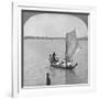 A Sailing Boat on the Irawaddy River, Burma, 1908-null-Framed Giclee Print