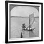 A Sailing Boat on the Irawaddy River, Burma, 1908-null-Framed Giclee Print