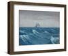 A Sailing Ship, Late 19Th Century - mid 20Th Century (Oil on Paper)-John Everett-Framed Giclee Print