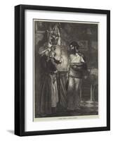 A Sailor's Offering, a Scene in Normandy-null-Framed Giclee Print