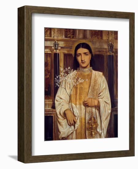 A Saint of the Eastern Church (Formerly Called A Greek Acolyte), 1867-68 (W/C on Paper)-Simeon Solomon-Framed Giclee Print