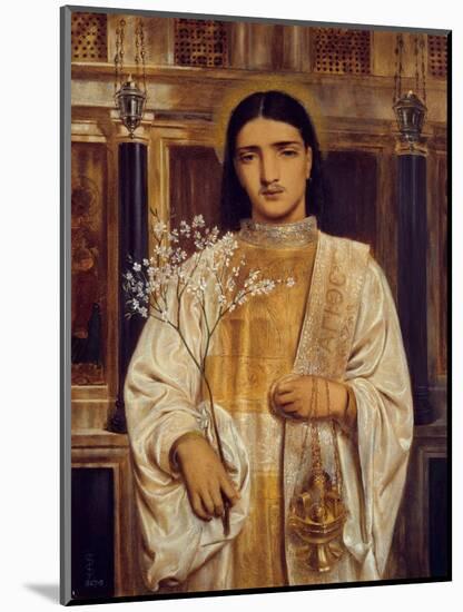 A Saint of the Eastern Church (Formerly Called A Greek Acolyte), 1867-68 (W/C on Paper)-Simeon Solomon-Mounted Giclee Print