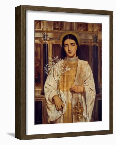 A Saint of the Eastern Church (Formerly Called A Greek Acolyte), 1867-68 (W/C on Paper)-Simeon Solomon-Framed Giclee Print