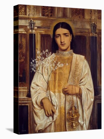 A Saint of the Eastern Church (Formerly Called A Greek Acolyte), 1867-68 (W/C on Paper)-Simeon Solomon-Stretched Canvas