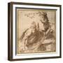 A Saint Reading in the Desert-Guercino (Giovanni Francesco Barbieri)-Framed Giclee Print