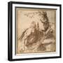 A Saint Reading in the Desert-Guercino (Giovanni Francesco Barbieri)-Framed Giclee Print