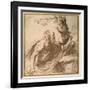 A Saint Reading in the Desert-Guercino (Giovanni Francesco Barbieri)-Framed Giclee Print