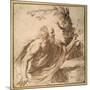 A Saint Reading in the Desert-Guercino (Giovanni Francesco Barbieri)-Mounted Giclee Print