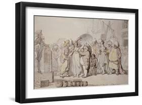 A Sale of English Beauties in the East Indies, circa 1810-Thomas Rowlandson-Framed Giclee Print