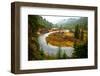 A Salmon River S-Bends Through Central Idaho on a Rainy Autumn Day-Ben Herndon-Framed Photographic Print